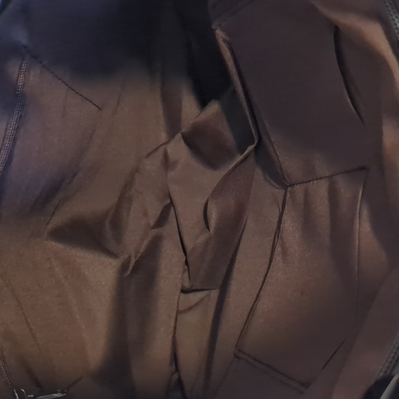 Satchel Crossbody Bag Leather Look Casual Shoulder Handbag Taupe/Brown Medium - Picture 9 of 14